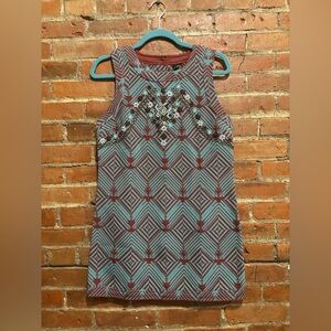 Free People “New Romantics” Geometric Patterned Sleeveless Tunic